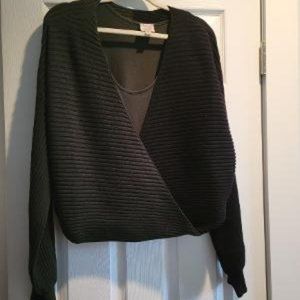 Ladies Green Black Sweater Jeannie Mai x I.N.C. Size XL
